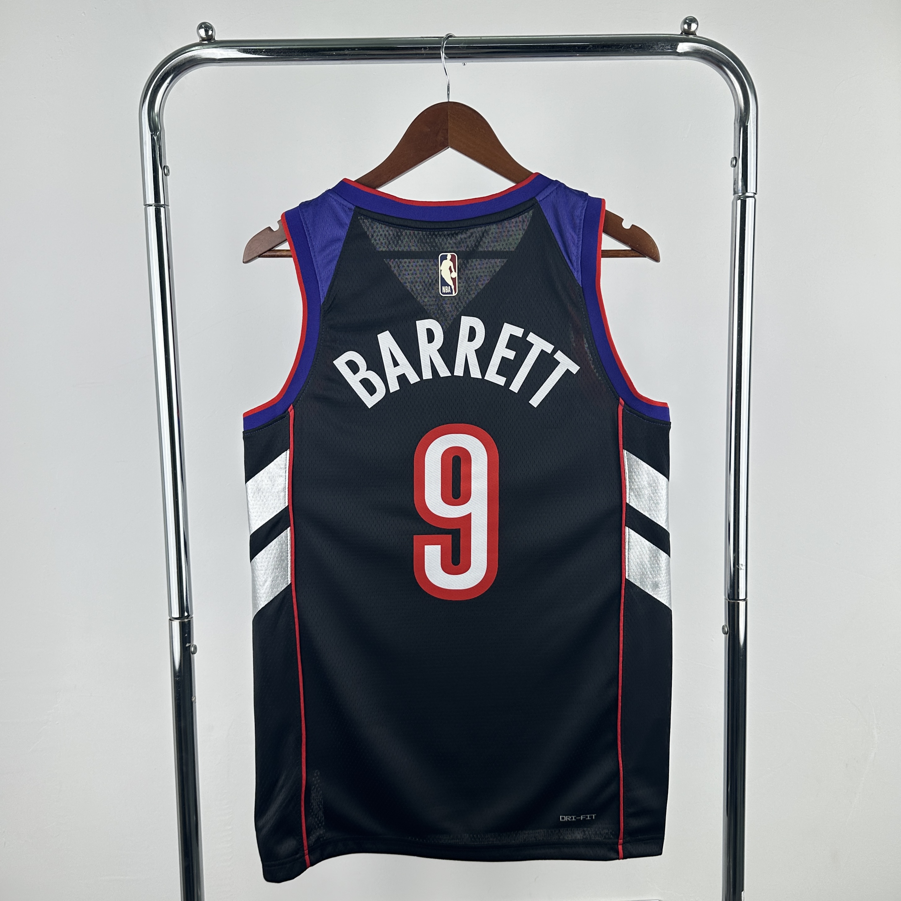 Men Toronto Raptors #9 Barrett purple front black back NBA 2024-25 Season Jerseys->toronto raptors->NBA Jersey